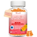Lutein og Zeaxanthin kosttilskudd Gummies, avanserte øyevitamin Supplement med Bilbær, Saffron, Grapefrø, Omega 3 for Macular Helse, Tørr Øye, Visuell funksjon - Orange Flavor, 60 Antall