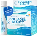 Svensk Nutra - Collagen Beauty | 10 000 mg Hydrolysert Marine kollagen flytende Supplement - 20 x 25 ml daglige bilder | Hyaluronsyre og vitamin C for å støtte Sunt hår, hud, negler | Sukker-fri