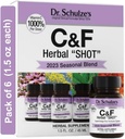 Dr. Schulze's Herbal Shot | Organisk ekstrakt | Glutenfri og ikke-GMO for immunsystemstøtte | Totalt 9 Fl. Oz | 6 Serveringer