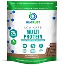 BioTrust Lav carb Protein pulver – Delicious Whey & Casein blanding fra Grass-Fed Hormon Free Cows – Ikke GMO, Glutenfri (Chokolate)