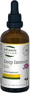 St. Francis Herbal - dyp immunforsvar for barn 100 ml - Naturlig immunforsvar Booster - vegetarisk - organiske urter