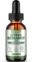 1 Pack 5000MG Citrus Bergamot flytende dråper Supplement for høy kolesterol-soursop, rød yeast ris, Olive Leaf-All-Naturlig, Helsestøtte, Immunstøtte, hjerte helse og antioksidant, 2 Fl Oz