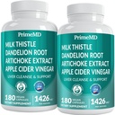32-i-1 Liver Cleanse Detox og Reparasjon med Melke Thistle, Silymarin, Artichoke Extract, Beetroot pulver - Gallblader Supplement med aktiv lever helse formel - 1426 mg (180ct, Pakke med 2)