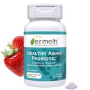 EZ Smelter Oppløselig Sunn Aging Probiotic, Bifidobacterium Longum BB536 (2 milliarder CFU), sukkerfri, probiotika for kvinner og menn 50+, 2-måneders forsyning - 1 pakke