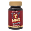 NaturesPlus Ultra T Mann, Extended Release - 60 Bilaged Tabletter - Støtter Muskel Gain - Vegetarisk, Glutenfri - 30 Services