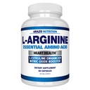 Arazo Ernæring Premium L Arginin - 1340mg Nitric Oxid Booster med L-Citrullin & Essential Aminosyrer for muskel gevinst og energi - Kraftig Ingen Booster å trene lengre og hardere - 60 kapsler