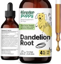 Forever Puppy Dandelion Root Drops for hunder - flytende lever helse Supplement for store, mellomstore og små hunder - Liver Cleanse Detox Drops m / Dandelion Root Extract - 4 oz