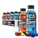 Protein2o 15g Whey Protein Isolere Hydration Drink Plus Energi & Fokus, 350 mg Elektrolytter, Vitaminer B5 & B6, Sukkerfri, Energi Variety Pack, 16,9 oz flaske (pakke med 12)