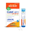 Boiron ColdCalm på farten kald relief for sneezing, rennende nese, nasal kongessjon og sore Throat - 2 greve (160 pellets)