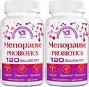 Menopause Supplements for kvinner, 120 milliarder CFU probiotika for kvinner, all-naturlig probiotiske kosttilskudd for Menopause Hot Flashes, natt Svette, Mood Swings og Hormone - 120 urtekapsler