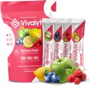 Elektrolyttpulver Ingen sukker Stevia Søt 100% naturlige Hydration Packets - 20 greve | Natrium, Kaliumcitrat & magnesium L-treonat (5,64, Variety Pack)