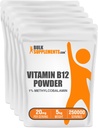 BulkSupplements.com Vitamin B12 Methylcobalamin pulver - 1% B12 Metylcobalamin, Essential B vitamin - B12 Supplement, Glutenfri, 20 mg per servering, 5kg (11 lbs) (Pack of 1)