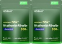 Gorani NAD + Supplement 900MG – Nikotinamid Riboside, Liposomal Resveratrol & Quercetin – Støtter cellulær energi og antioksidant helse – 80 kapsler