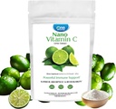 En Planet Nutrition Nano Vitamin C pulver 8 oz (227 serveringer), Askorbinsyre fra Lime Extract, Nano for forbedret absorpsjon, støtter kollagen produksjon og immun helse, ikke-GMO, Vegan