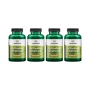 Swanson Aktivert Charcoal - Naturlig Supplement Støtter sunn absorpsjon - Hjelper w/Bloating & Vedlikehold Bowell Regularity - (120 Kapsler, 520mg per servering) 4 Pakke