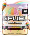 G Drivstof Rainbow Sherbet energi drikke pulver, pre trening koffein blanding for spill, sukker gratis fokus Amino, vitamin + antioksidanter, 9,9oz (Rainbow Sherbet, 40 serveringer)