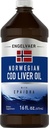 Piping Rock Cod Liver Oil Liquid | 16 fl oz | med EPA DHA | Engelvaer Norsk | Ikke-GMO, Glutenfri Supplement