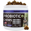 Probiotika for hunder, forbedre yeast-balanse, kløende hud kløende ører, gut-helse, allergier, immunisme, hundprobiotika og digestive enzymer med prebiotika - Reduser diarré (Chicken, 120 Chews)
