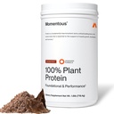 Momentous Vegan Protein pulver - 20 g Plantebasert protein - NSF Certified for Sport - Glutenfri - Ikke-GMO - 22 Servering for essensiell daglig bruk - Sjokolade
