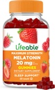 Livbar Melatonin 20mg Gummies | Great Tastig søvn Supplement for voksne | Kan bidra til å falle og holde seg i søvn | vegetarisk søvn Gummies for voksne, menn, kvinner | 60 Melatonin Gummies 20mg