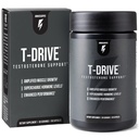 InnoSupps : T-Drive | Testosteron Booster | forsterke muskelvekst | KSM-66 Ashwagandha, Bor, Fenugreek | 90 Kapsler