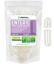 XPRS Nutra Størrelse 00 tomme kapsler - 100 tell klart Enteric Coated Tom Gelatin Capsules - forsinket utgivelse piller - DIY Capsule Fylling - ren bovine tomme enteriske gele Caps
