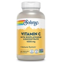 SOLARAY Vitamin C 1000mg med bioflavonoider Konsentrert - C-vitaminkapsler med rose HIPS og Acerola Cherry - Antioksidant, hjerte helse og immunstøtte Supplement, Vegan, Non-GMO, 250 Services