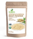 Organisk Ashwagandha Root Powder -8 Ounce | Lab testet for renhet | Recealable Kraft Bag,Non-GMO, Indisk Ginseng, Medania Somnifera -100% Rå fra India, av SHOPOSR (8 oz)