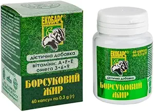 60 Badger Fat Capsules naturlig kilde til polyumettede fettsyrer