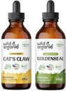 Wild & Organic Cat's Claw Tinktur 4 fl oz & Goldensel Tinktur 4 fl oz