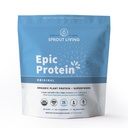 Sprout Living Plant Basert Protein & Superfoods Powder, Opprinnelig, Uflavorert ® Organic Protein Powder, Vegan, Ikke-Dærlig, Ikke-GMO, Glutenfri, Sukkerfri, Perfect Keto Drink Mix (5 lb)