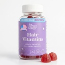 Hunny Bunny Hår Vitamin Biotin Gummies - Biotin Supplement med vitamin A, C, D, E, B6 – Håret vekst, hud, negl vitaminer - ikke GMO, Glutenfri – 60 Gummier