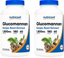 Nutricost Glucomannan 1.800mg Per servering, 180 kapsler (2 flasker)