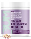 RAW Pre Workout pulver, Thavage (Rocket Candy) - Chris Bumstead Sports Ernæring Supplement for menn og kvinner - CbumPreworkout for å jobbe ut, Hydration, mental fokus og energi - 40 Serveringer
