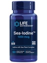 Livsforlengelse Sea-IodineTM, kelp og blærewrack-avledet jodin, støtter sunne nivåer av dette essensielle næringsstoffet for tyroid helse og utover, ikke-GMO, Glutenfri, vegetarisk, 60 kapsler