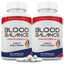Begrunnet Laboratories (2 pakke blodbalanse avansert formel 620MG Formula Supplement piller 120 kapsler