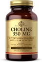 Solgar Choline 350 mg - 100 Grønnsaker Kapsler - Ikke-GMO, Vegan, Kosher - 100 Services