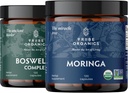 TRIBE ORGANICS Vitality Duo - Boswellia Complex - Moringa - for felles støtte, muskel relief, energi, vekttap, hjernefunksjon