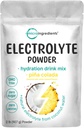 Mikroingredienser Hydration Electrolyte pulver, 2 lb (139 serveringer) | Piña Colada Flavor | Høy Kalium (1 000 mg) + kokosvann | Ingen sukker, ketovennlig | Ikke-GMO