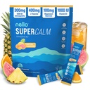 Nello Supercalm Powdered Drink Mix, Tropisk Tangerine, L Theanine, Ksm-66 Ashwagandha, Magnesium Glycinat, vitamin D 3, Kosttilskudd for avslapning og fokus, Naturlig, Ingen sukker, Ikke GMO, 20 Srvg