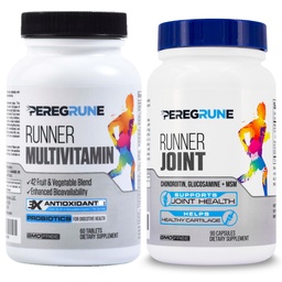 Runner Multivitamin & Joint Support Supplement - Antioksidanter, vitamin B-kompleks, probiotika for helse, energi, utholdenhet, utvinning - Glucosamine Chondroitin, MSM - GMP Running Supplements