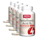 Jarrow Formler Pantotensyre B5 500 mg - 100 Veggie Caps - essensielle B-vitamin kosttilskudd - energiproduksjon og metabolisme støtte - 100 serveringer (pakke av 4)
