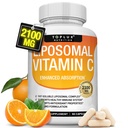 Liposomal vitamin C 2100mg høy absorpsjon fett oppløselig VIT C - immun støtte kollagenforsterkning immunforsvar og kraftig antioksidant, MCT olje og solflower lecithin, Acsorbinsyre, vegansk ikke-GMO