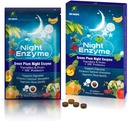 Natt Enzyme, Daglig fler Digestive Enzymer, Grønn Plum Frukt og Grønnsaker med probiotika, Relief Bloating, bedre søvnkvalitet, for menn og kvinner, fremme digestive helse-30 tabletter