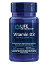 Livsforlengelse Vitamin D3 125 mikrog (5000 IE), beinhelse, hjerneytelse, immunsystemstøtte, glutenfri, ikke-GMO, en gang daglig, to-måneders forsyning, 60 Softgels
