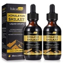 Shilajit ren Himalaya Organic Resin Drop, ren Himalaya Shilajit Resin flytende gull Supplement, Shilajit organisk Drop rik i 85+ Trace Minerals, Shilajit for menn og kvinner (2.02 Fl Oz (Pack of 2))