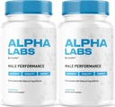 (2 Pakke) Alfa Labs, Alpha Labs Kapsler, Alfa Labs, Alfa Labs, Alfa Labs Maks ytelse, Avansert Formula, Alfa Labs, Alfa Strenght Labs, Alfa Labs Kapsler, 120 Kapsler i 2 måneder