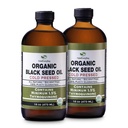 Organisk svart frøolje - USDA Certified Cold Pressed Glassflaske Over 1,5% Thymoquinon 3X styrke Tyrkisk Black Cumin Nigella Sativa ikke-GMO 100% ren svartfrøolje (32oz Glass (2X16) Flaske)