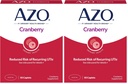 AZO Cranberry Urine Tract Helse Supplement, 1 Servering : 1 Glass Cranberry Juice, Sukkerfri Cranberry Pills, 50 greve (Pack of 2)