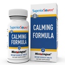 Superior kilde beroligende formel, L-theanin, melatonin, under tungen rask oppløsning mikroLingual tabletter, 60 Ct, 5-HTP for forbedret serotonin konvertering, søvnstøtte, ikke-GMO